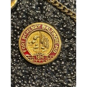 VTG‎ Fort McHenry Baltimore MD Gold Tie Tack Lapel Pin 1814 collectible Military